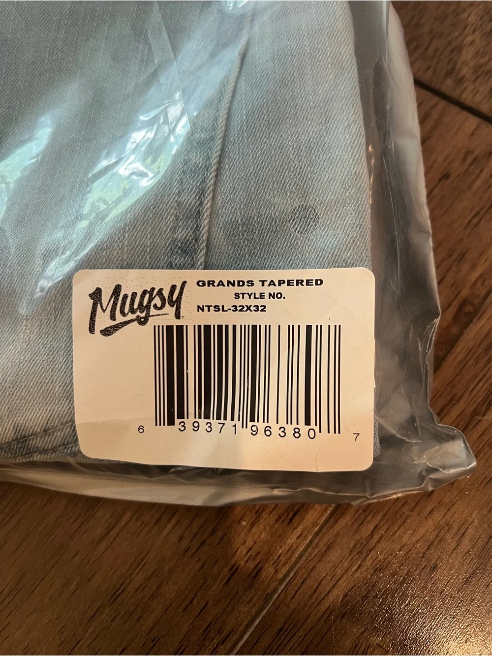Mugsy Grands Tapered Stretch Denim Jeans - Light Blue (32x32) NWT